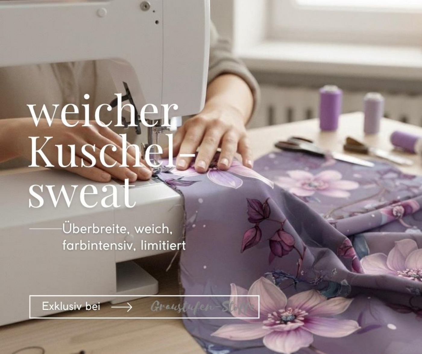Winterglück-Kollektion: Seelenwärmer I Kuschelsweat mit Überbreite